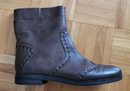 Damen Stiefel GEOX dunkelbraun Leder Grösse 38 neuwertig