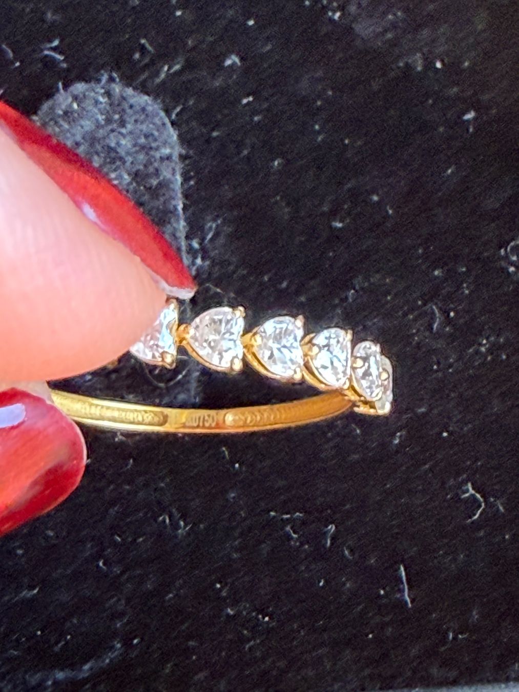 Bagues: 750 Yellow Gold Moissanite Ring – Neuf (Voir description) à St.Josefen par lop_lh8d 3