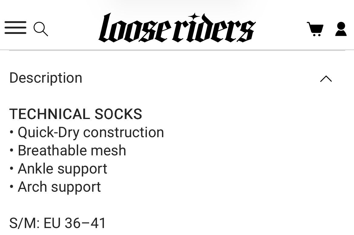 Calze: Loose Riders Technical Socks Grösse EU 36-41 – Nuovo (secondo la descrizione) da Frauenfeld venduto da heyLani 4