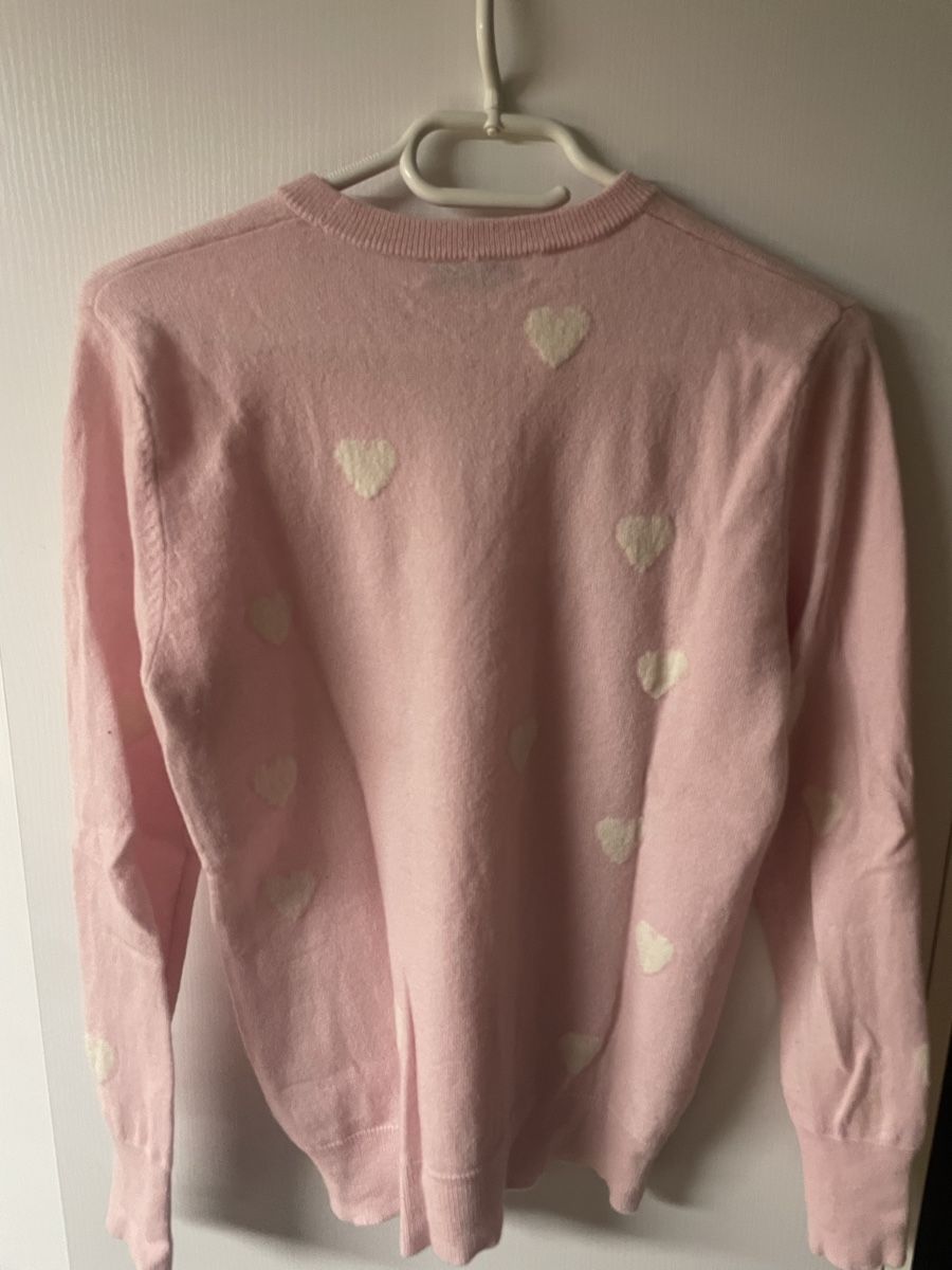 Maglioni & Felpe: Purecashmere NYC Pullover, Grösse M, Rosa mit Herzen – Usato da Steinhausen venduto da Marmottarosa 1