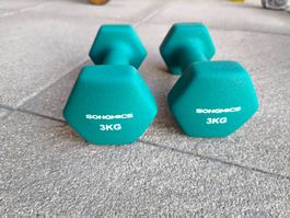 2 x 3 kg Kurzhantel
