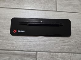 Sauber F1 Caran d'Ache Kugelschreiber schwarz inkl. Etui neu