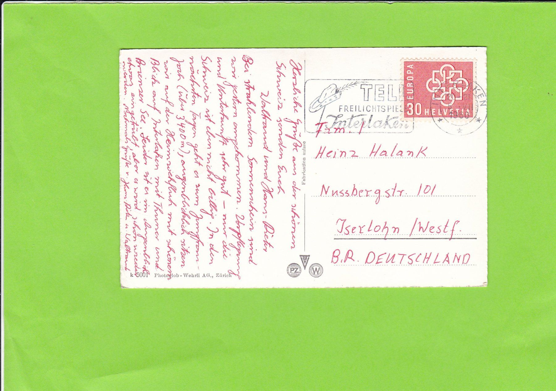 Cartes postales: Interlaken – D'occasion à St. Peterzell par neckertal 1