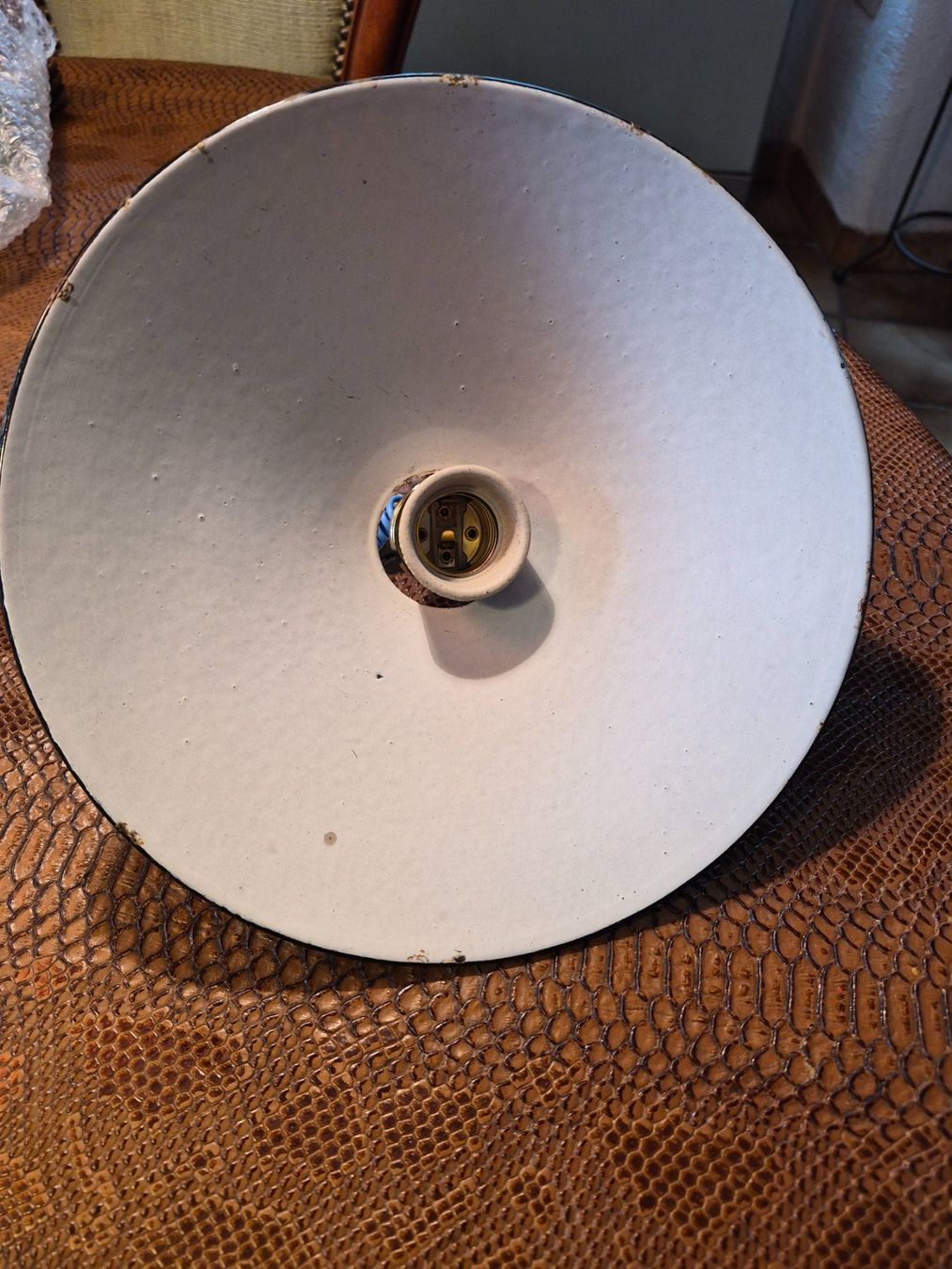 Lampen: lampe émaillée ancienne – Gebraucht aus charmoille von mir_my9f 1