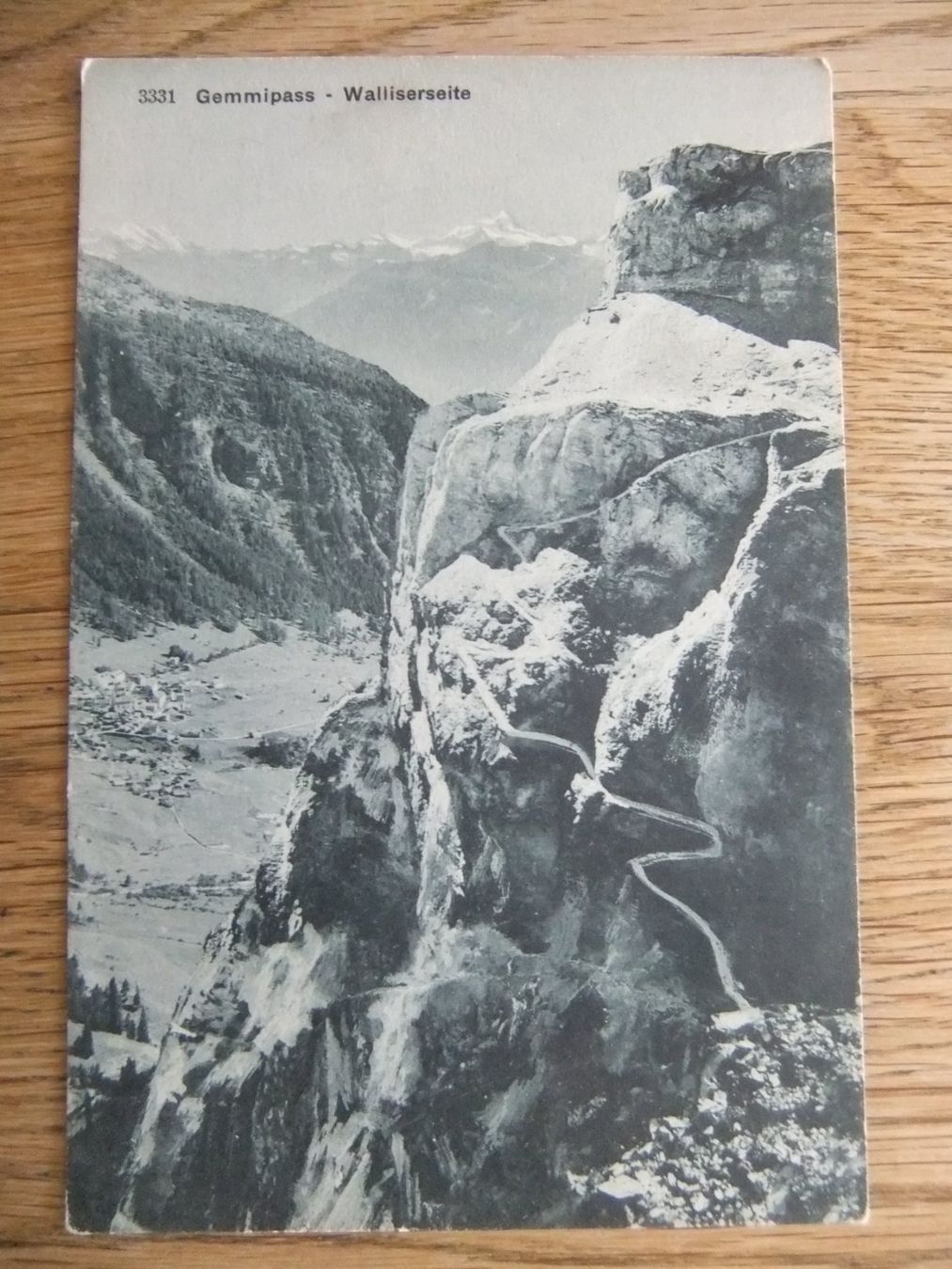 Ansichtskarten: Gemmipass bei Leukerbad – Gebraucht aus St. Niklaus VS von wunschlos54