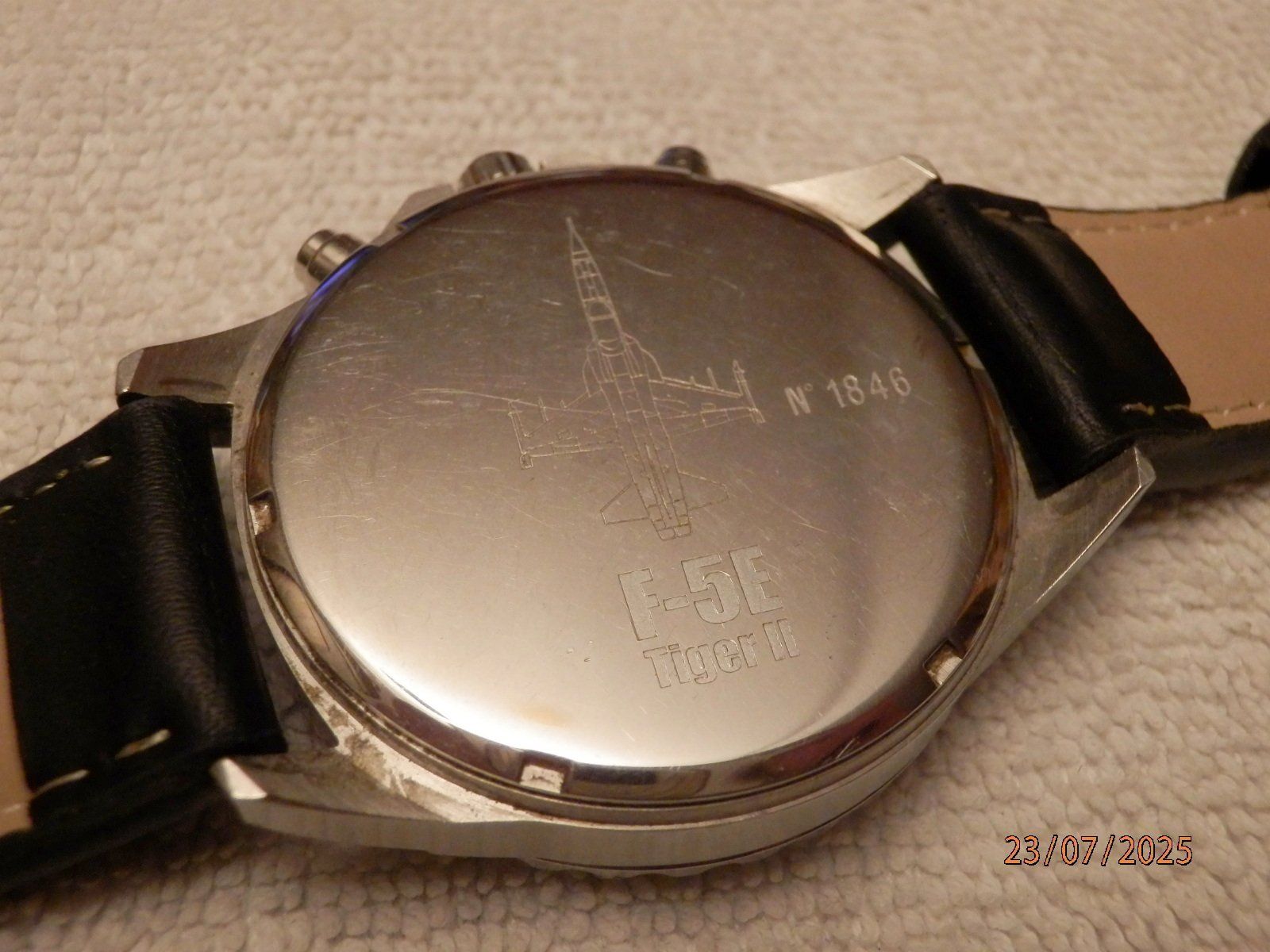 Swiss Orologi: F-5E Tiger II, Kampfjetuhr, Quartz, Datum, Chronograph, 46mm – Usato da Ueberstorf venduto da dinbau 4