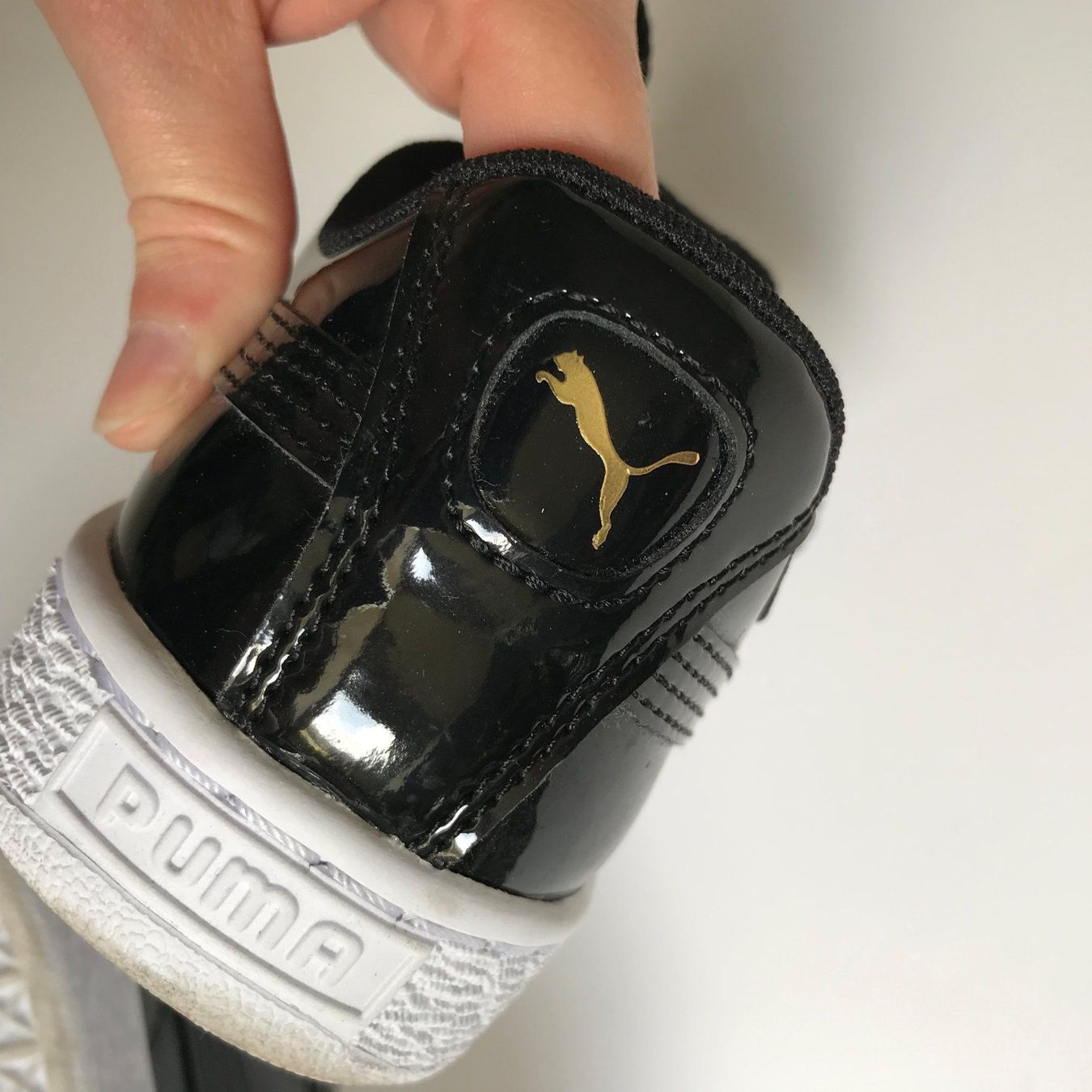 Puma Scarpe da donna: Puma Basket Sneakers, Lack schwarz, Gr.36 – Usato da Zürich venduto da Caro55 5