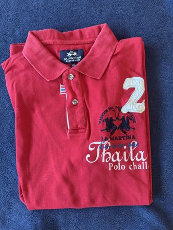 La Martina Poloshirt, Rot, Gr. XXL – Top Zustand!