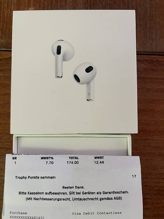 Cuffie: Apple AirPods (3. Generation) – Usato da Zürich venduto da obe_7shm 3