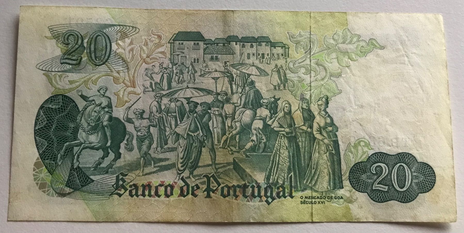 Banconote: Portugal 20 Escudos 1971 – Usato da Algetshausen venduto da Carrhard 1