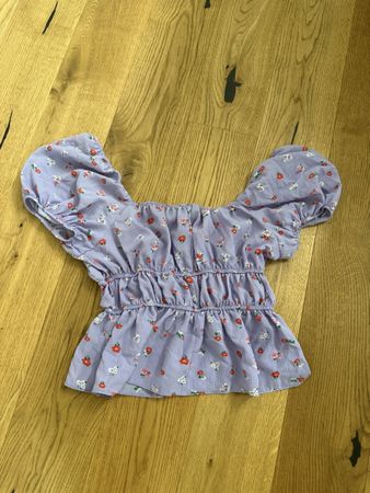 Cosmos Top Petite Gr. 38 Lila Blumenmuster Sommer Top!