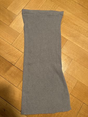 Grauer Mango Strickrock Gr. S - Herbst Trend