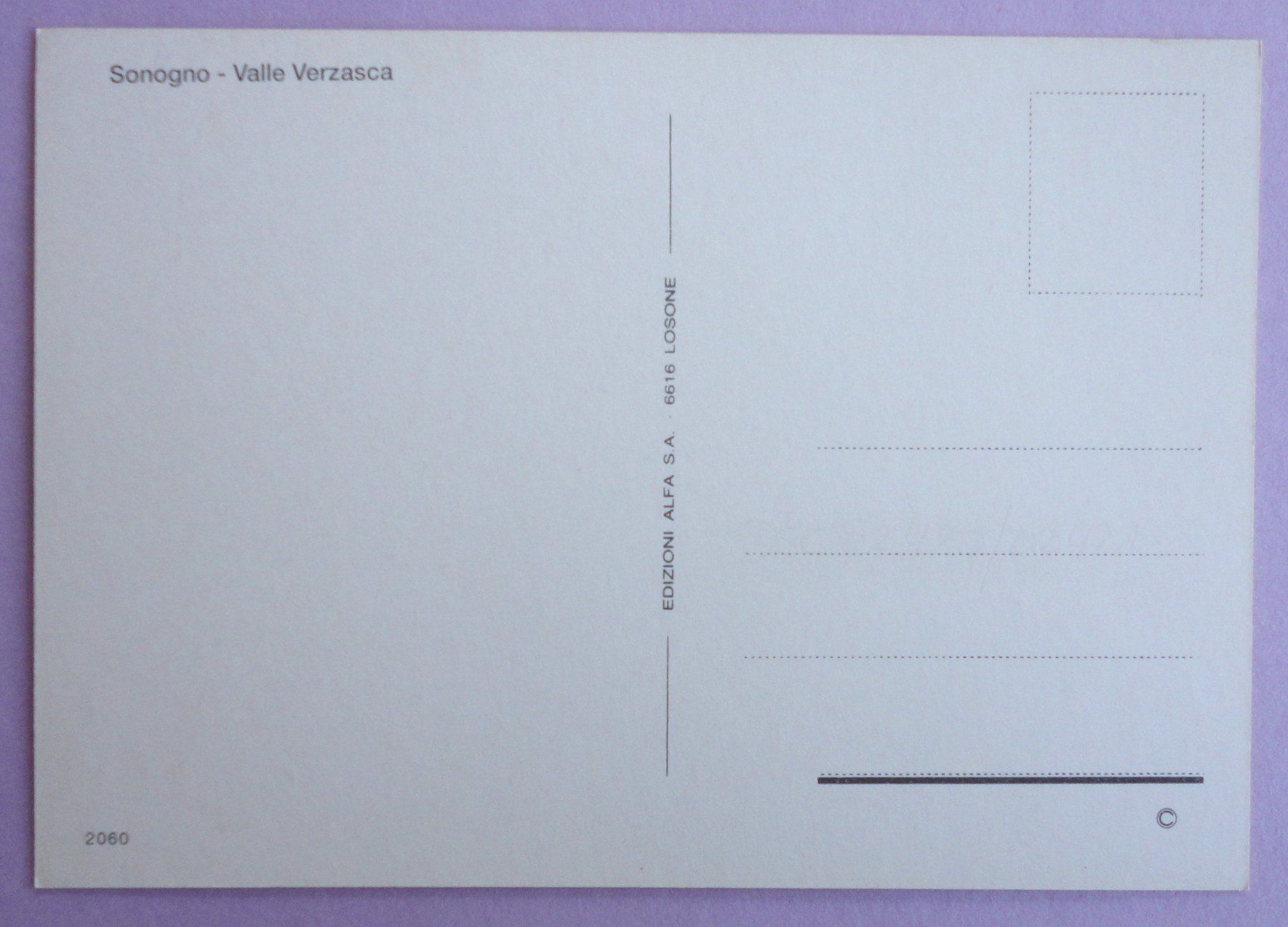 Cartes postales: Sonogno - Valle Verzasca – D'occasion à Fétigny par Billy2miny 1
