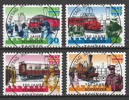 1997 Sondermarken 100 Jahre Schw. Bahnen mi ET - Vollstempel