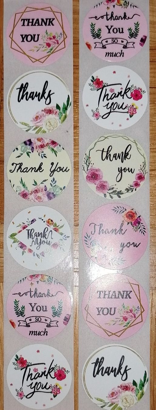 Aufkleber: 50x "Thank you" Stickers – Neu (gemäss Beschreibung) aus Dübendorf von lus_d2rx