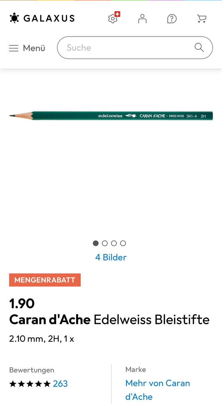 Matite, matite colorate & gessi: 16 Stk. Bleistift Set 2H / HB / 2B , mit Gummip – Nuovo (secondo la descrizione) da Hittnau venduto da Oracel 4