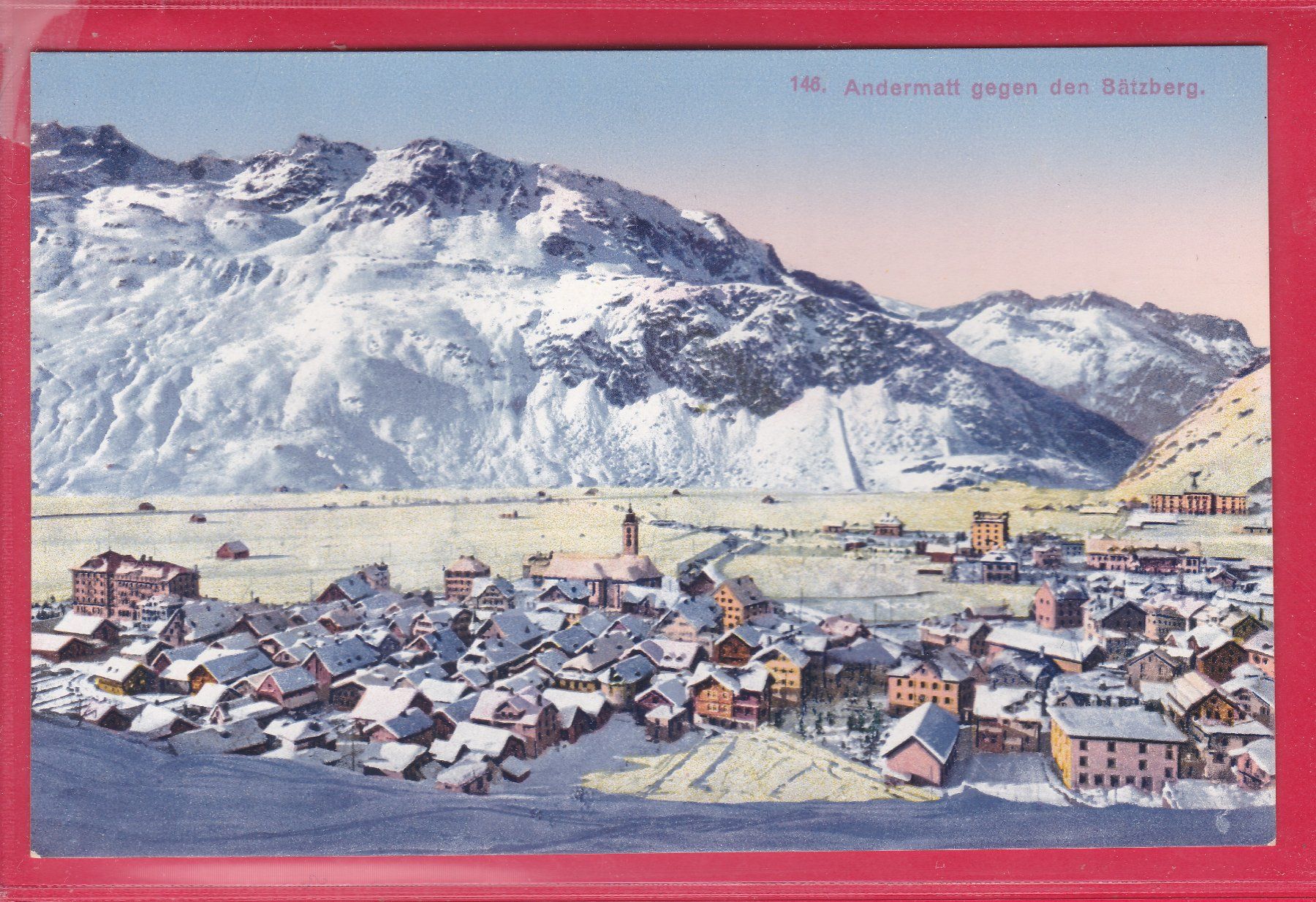 Cartoline postali: ANDERMATT GEGEN DEN BÄTZBERG – Usato da Oberrieden venduto da Gebirgsstelze
