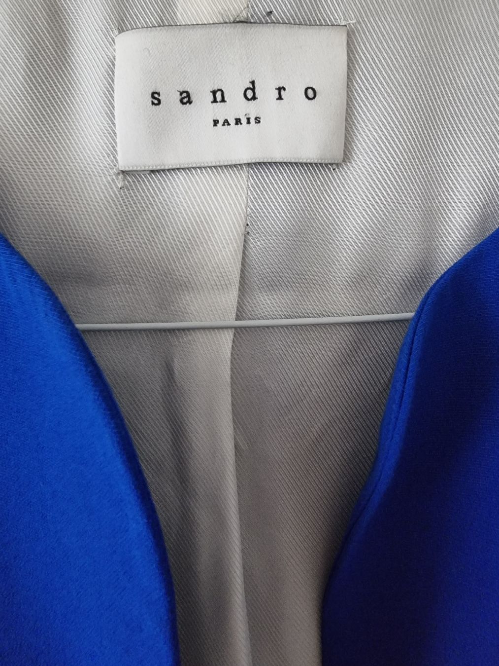 Sandro Giacche: Sandro Paris blau Blazer Jacket Gr.36 / S – Usato da Zürich venduto da cweber 3