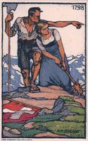 Carte Fête Nationale Suisse 1913, Rütli, Litho (1.8.1913)