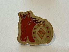 1 Pin KVR Pferd Hufeisen