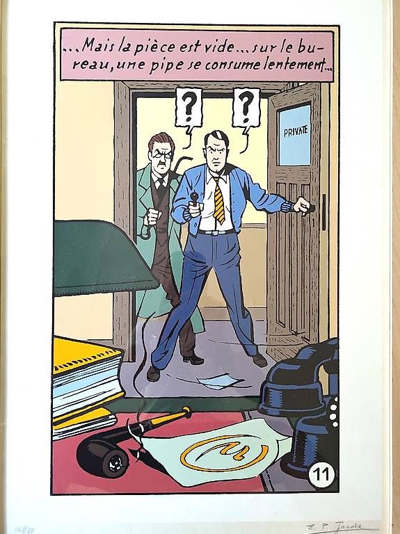 Grafica & Litografie: JACOBS - Sérigraphie BLAKE MORTIMER : MAIS LA PIECE EST VIDE – Nuovo (secondo la descrizione) da LAUSANNE venduto da swof 1