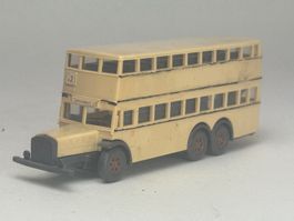 GB1- Wiking Büssing Berliner Doppelstock Bus neutral