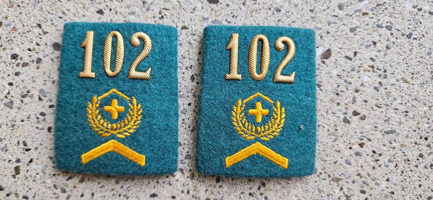 Schweizer Armee Placchette & Badge: *** Patten /Schulterschlaufen mit Nummer *** – Usato da Riedholz venduto da fr_sIruP