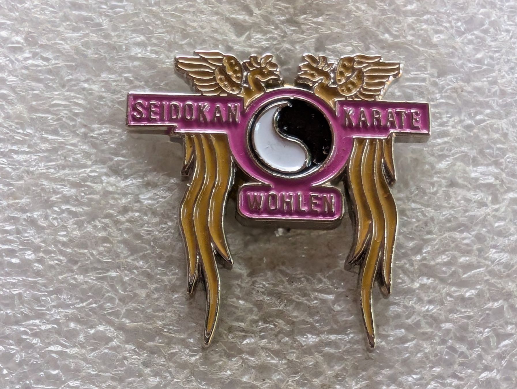 Placchette & Badge: Ansteckpin 221: Seidokan Karate Wohlen – Usato da Oppligen venduto da Pin-Fall-Shop