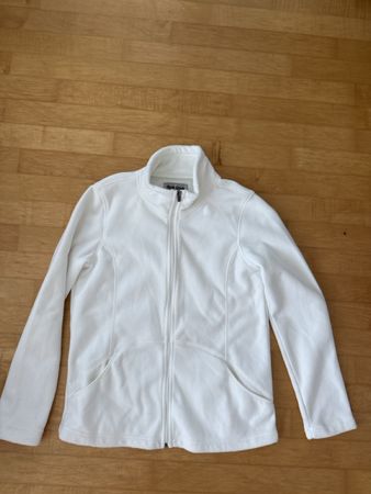 Weisse Damen Fleece Jacke, Grösse40 - Top Zustand!