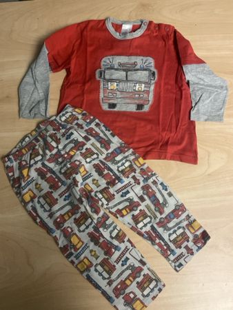 Calida Pyjama Set Gr. 80 - Feuerwehr Motiv