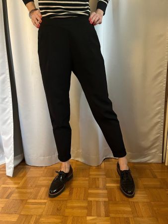 Schwarze, elegante Hose, hoher Bund, H&M Gr.34