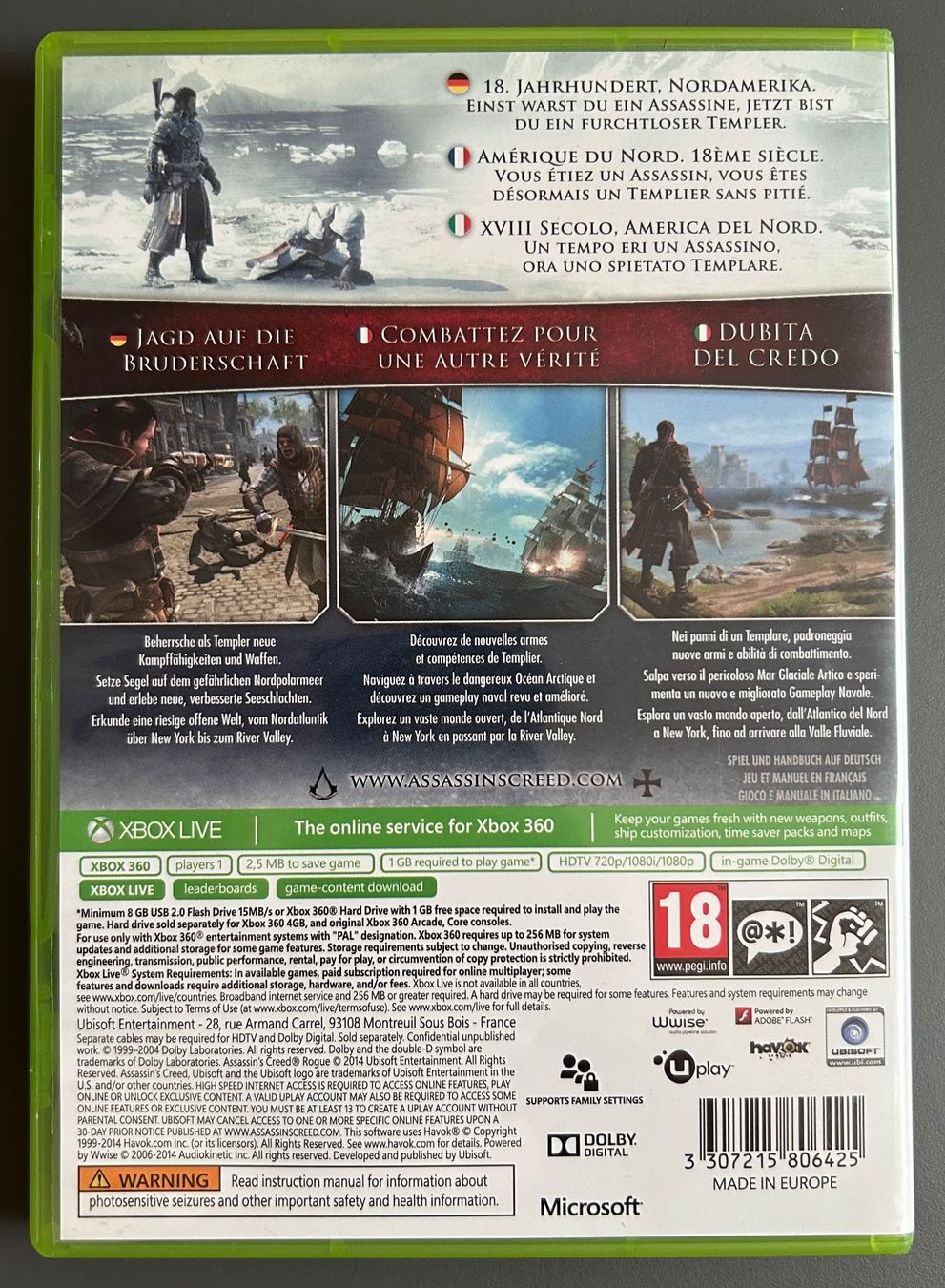 Giochi: Assassin's Creed Rogue - Xbox 360 – Usato da Obfelden venduto da jenxbp 1