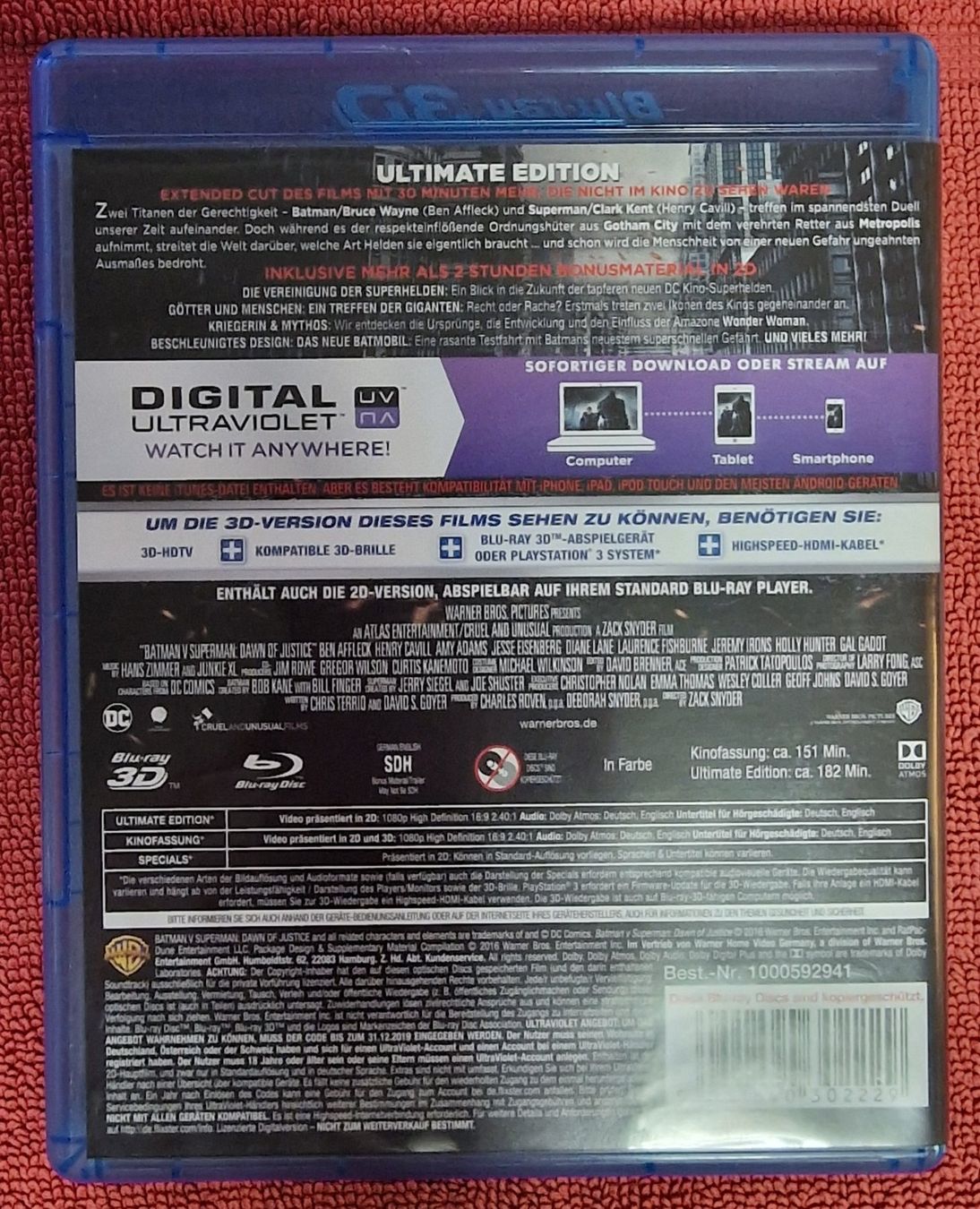 Batman v Superman Extended Cut (2016) 3D & normal (Gebraucht) in Basel ...