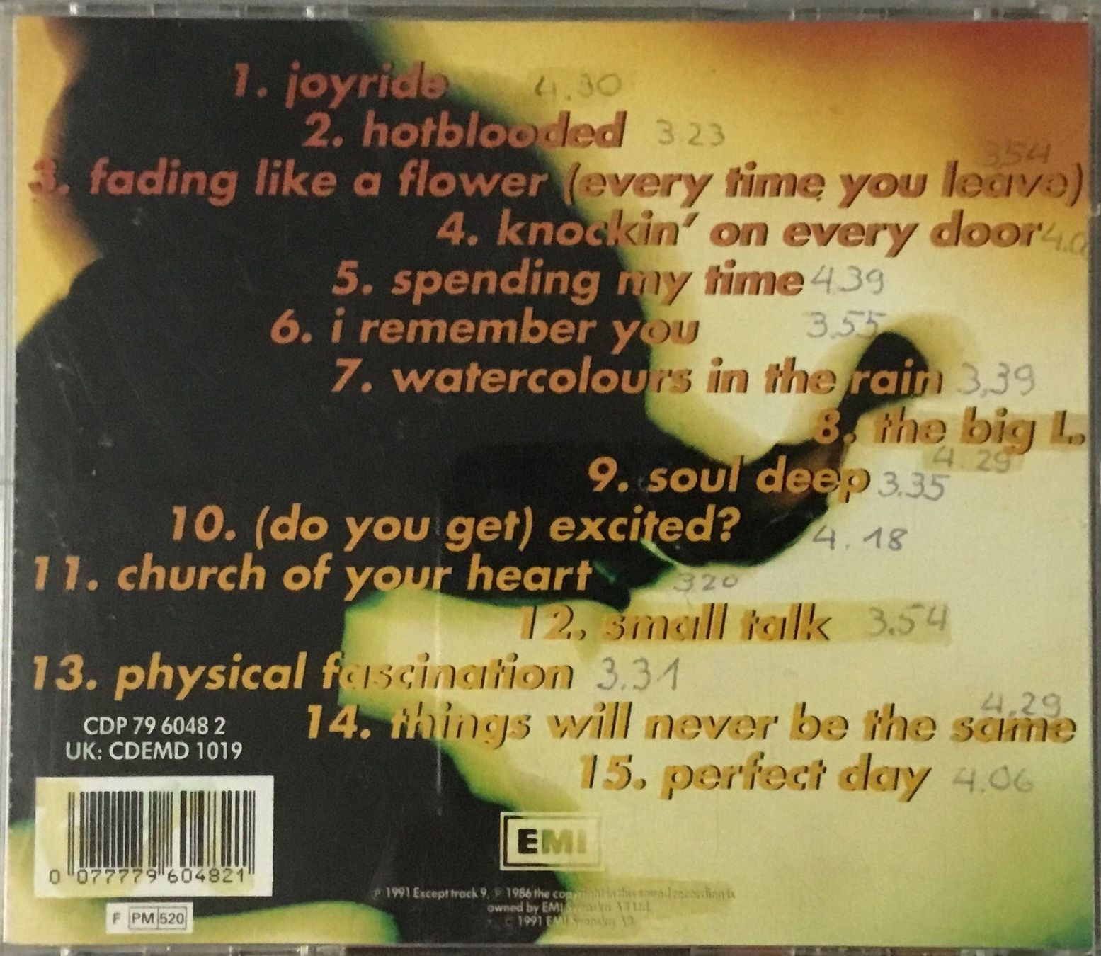 CDs: (CD) Roxette „Joyride“ – Gebraucht aus Serneus von kowalsky1 1