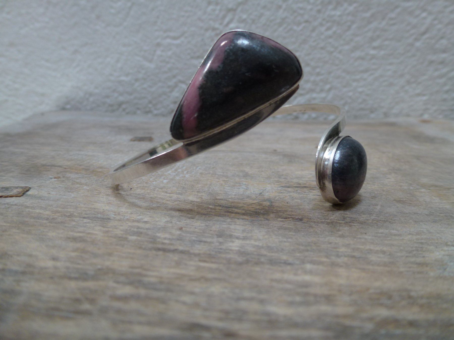 Bracelets: Armreif Silber mit Zoisit / Dänemark – D'occasion à Esslingen par FetteSchnecke 2