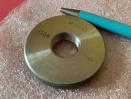 M22x1 Links Gut Gewindelehrring ISO-h, von REISHAUER Swiss