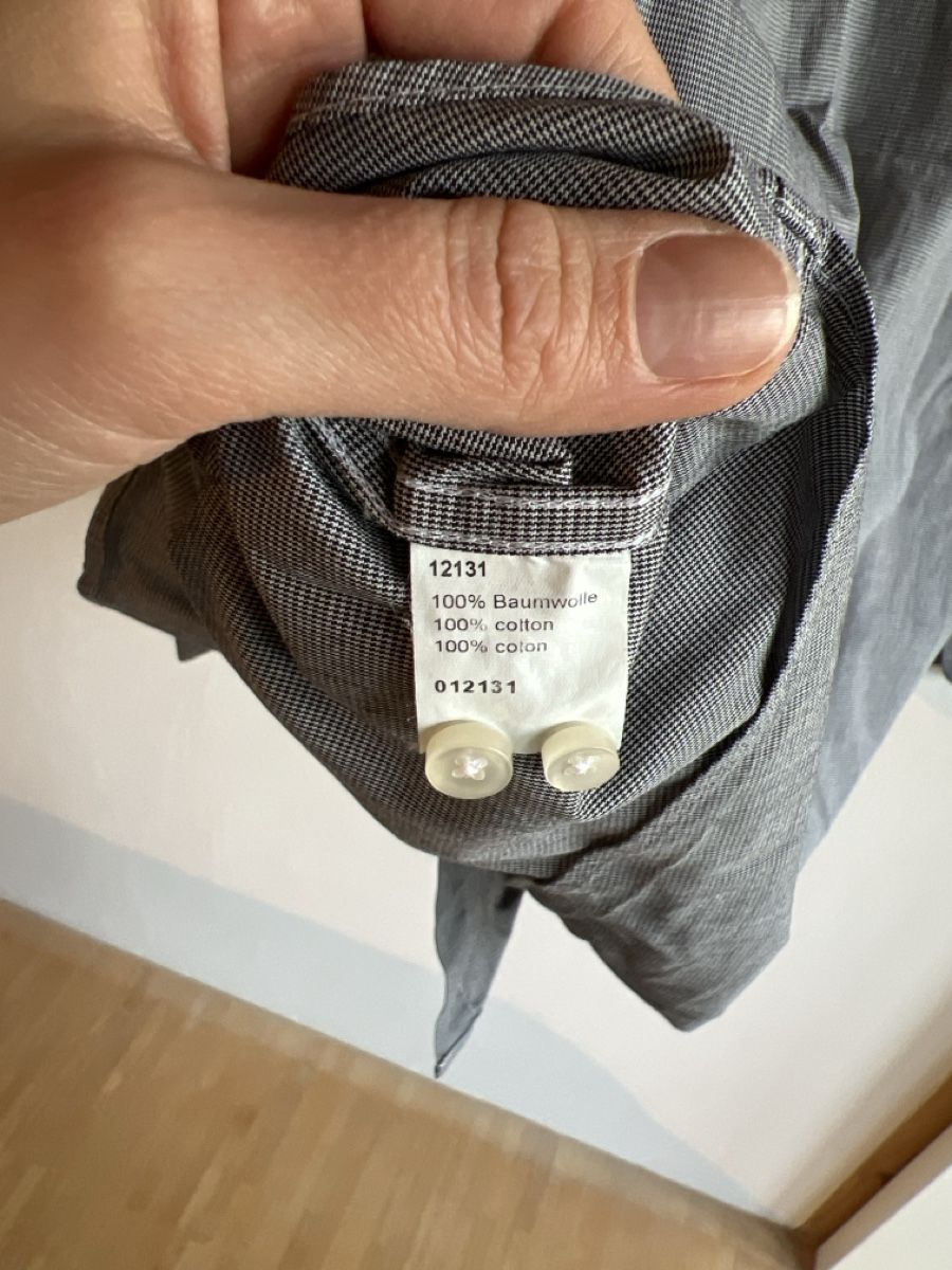 Camicie: Yves Gerard Hemd, Gr. 40, Grau/Weiss  – Usato da Wallisellen venduto da sarinavs 4