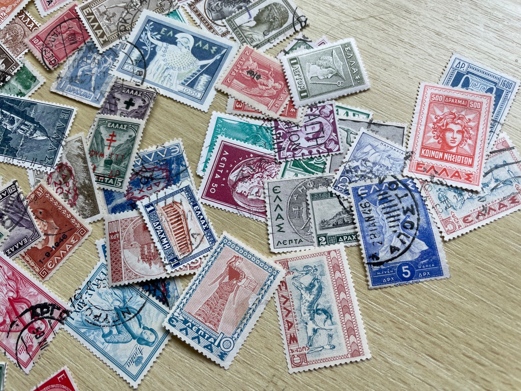 Tutti i francobolli: T. Grèce, quelques anglais – Usato da Sonceboz-Sombeval venduto da Comment2 1