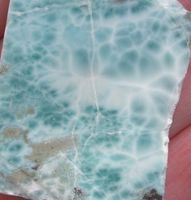 ♥ LARIMAR - ATLANTIS STEIN - SCHEIBE - MASSIV ♥