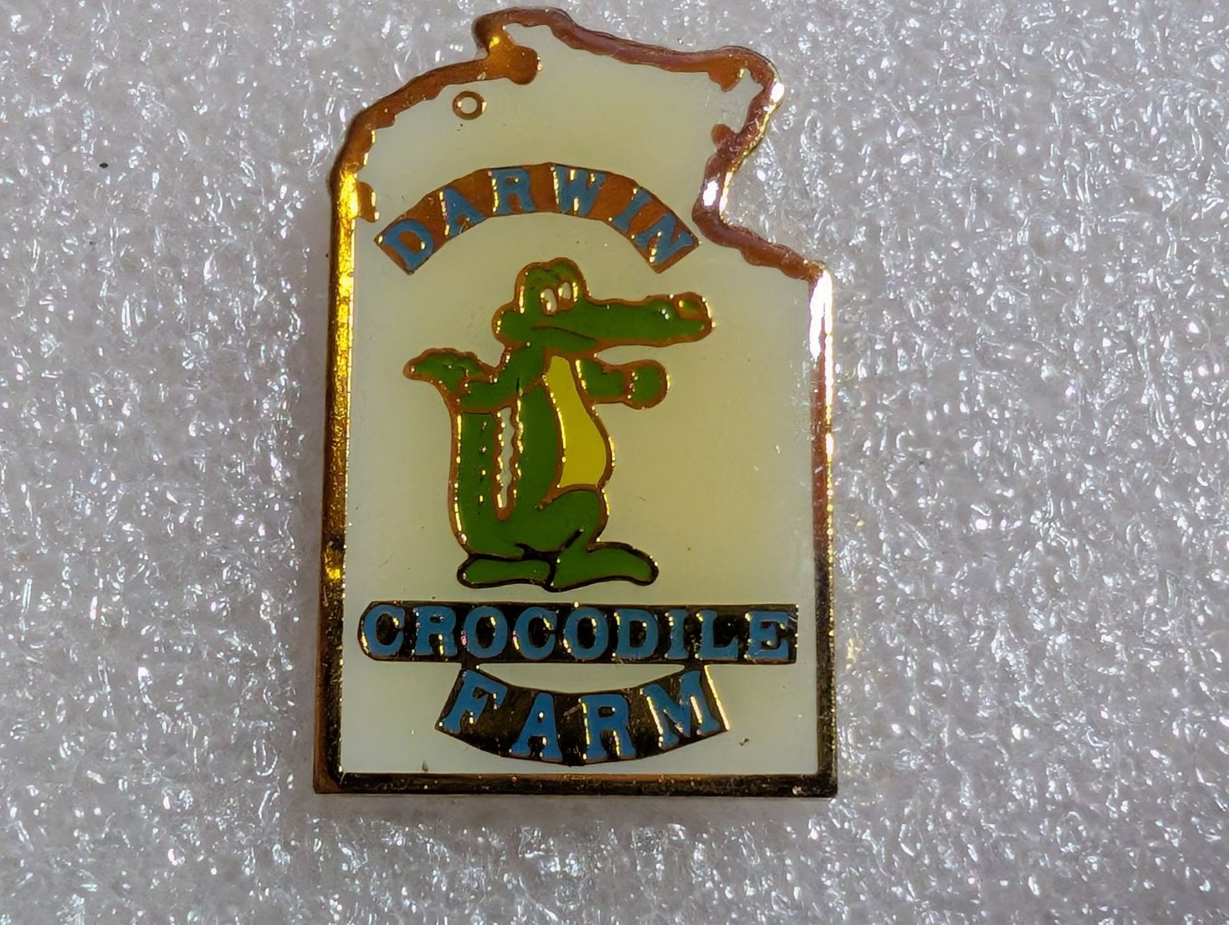 Plaketten & Abzeichen: Ansteckpin 245: Darwin Crocodile Farm – Gebraucht aus Oppligen von Pin-Fall-Shop