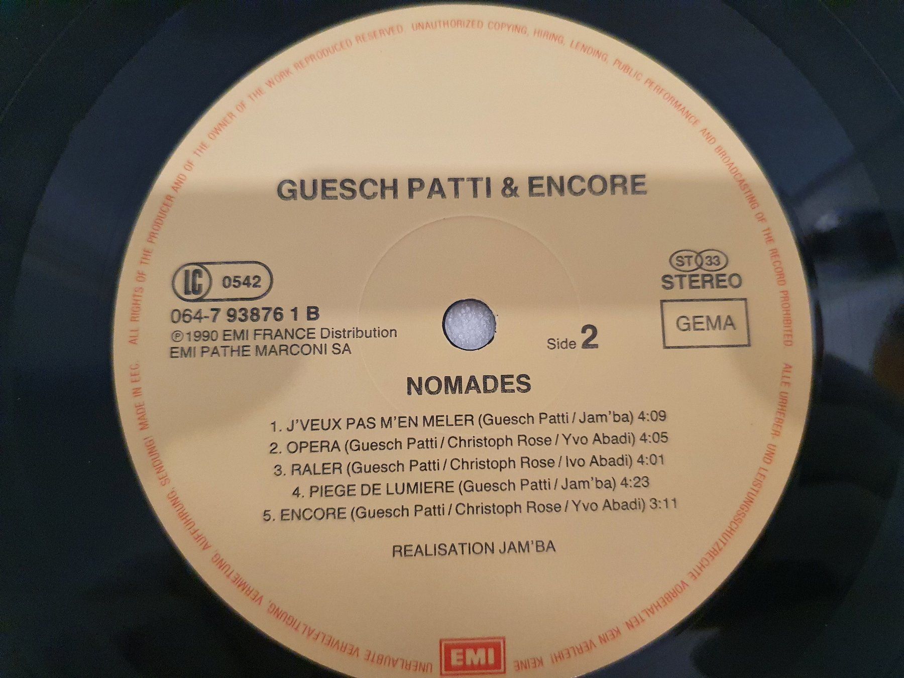 Schallplatten: Guesch Patti & Encore – Nomades – Gebraucht aus Uster von Vinyl-Leidenschaft 5