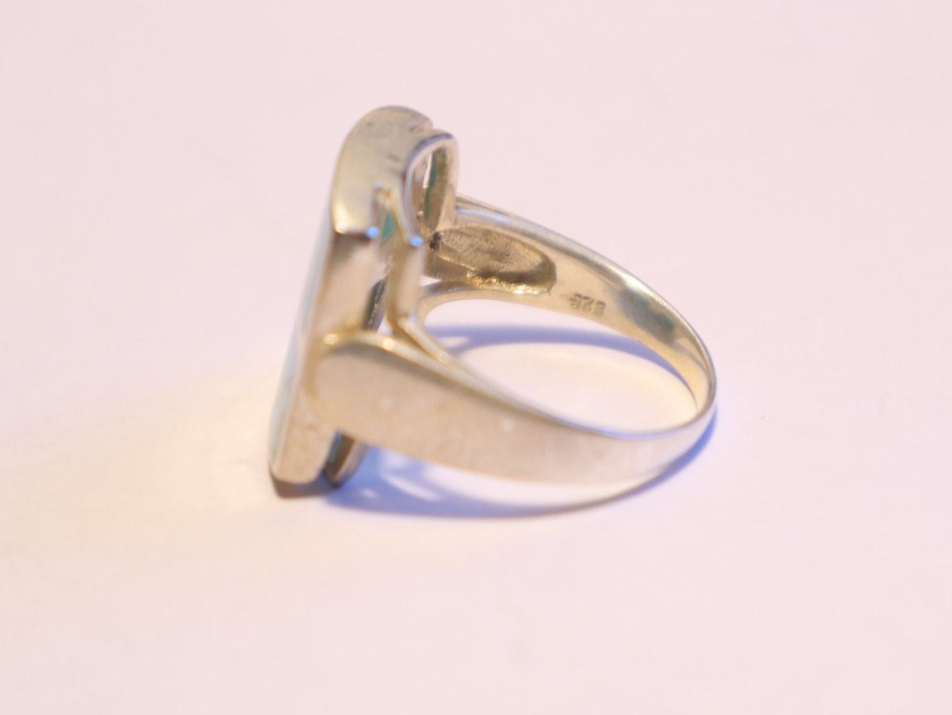 Anelli: Silberring mit Türkis Gr. 56 1/2 Vintage Statement Ring Boho – Usato da Baden venduto da TellsKuchenhaus 7