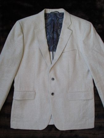 SCABAL - Jacke Blazer Leinen Baumwoll-Mix Gr. 54