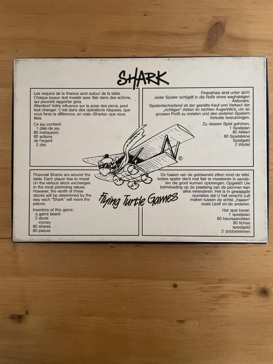 Giochi: Brettspiel SHARK Flying Turtle Games  – Usato da Spreitenbach venduto da Gloxinia 1