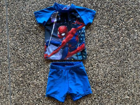 UVP Badeanzug 2-teilig, Spiderman, Gr. 74/80