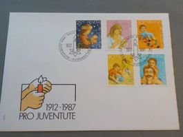 1987, FDC, Pro Juventute, Serie