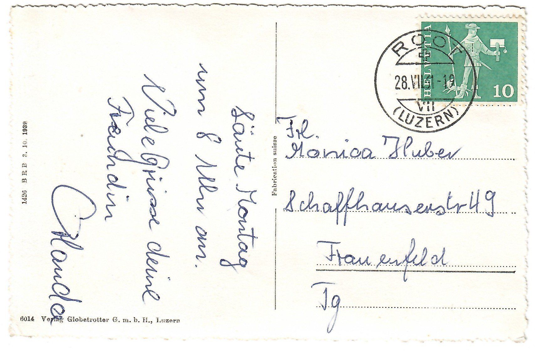 Cartes postales: Ansichtskarte   Root – D'occasion à Kerns par etma3 1