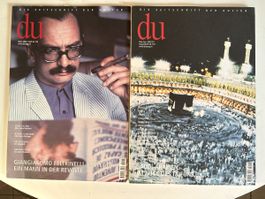 2 Ausgaben von du, die Zeitschrift der Kultur. 2002/2003