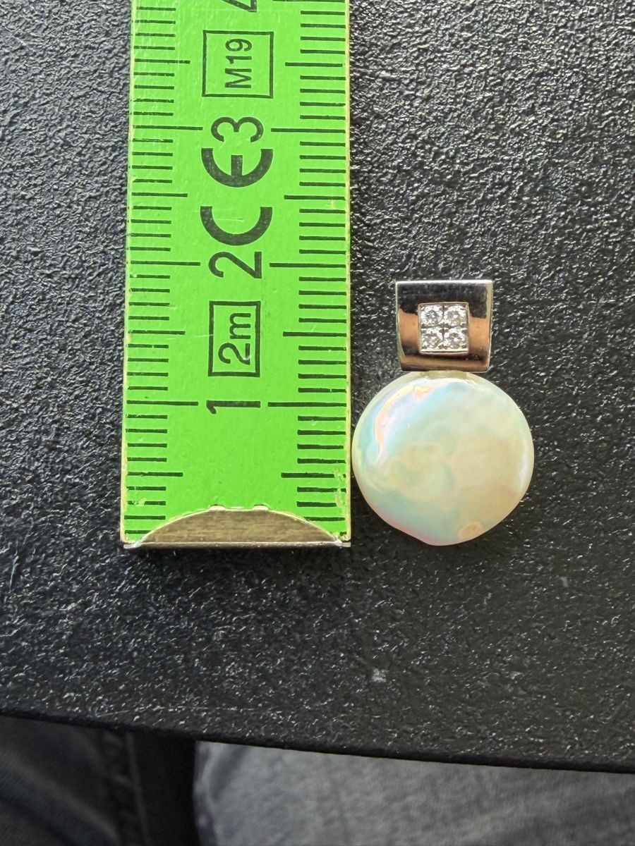 Orecchini pendenti & Orecchini a lobo: Perlenohrringe Weissgold Diamanten – Usato da Biel/Bienne venduto da karin.fleischer 2