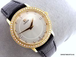 OMEGA DE VILLE PRESTIGE 18K & DIAMANTEN REF. 6951050 DAMEN